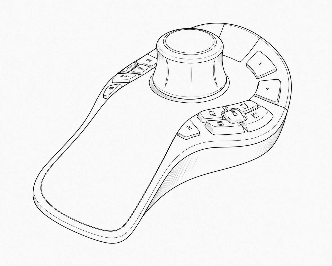 CAD workflow controller illustration
